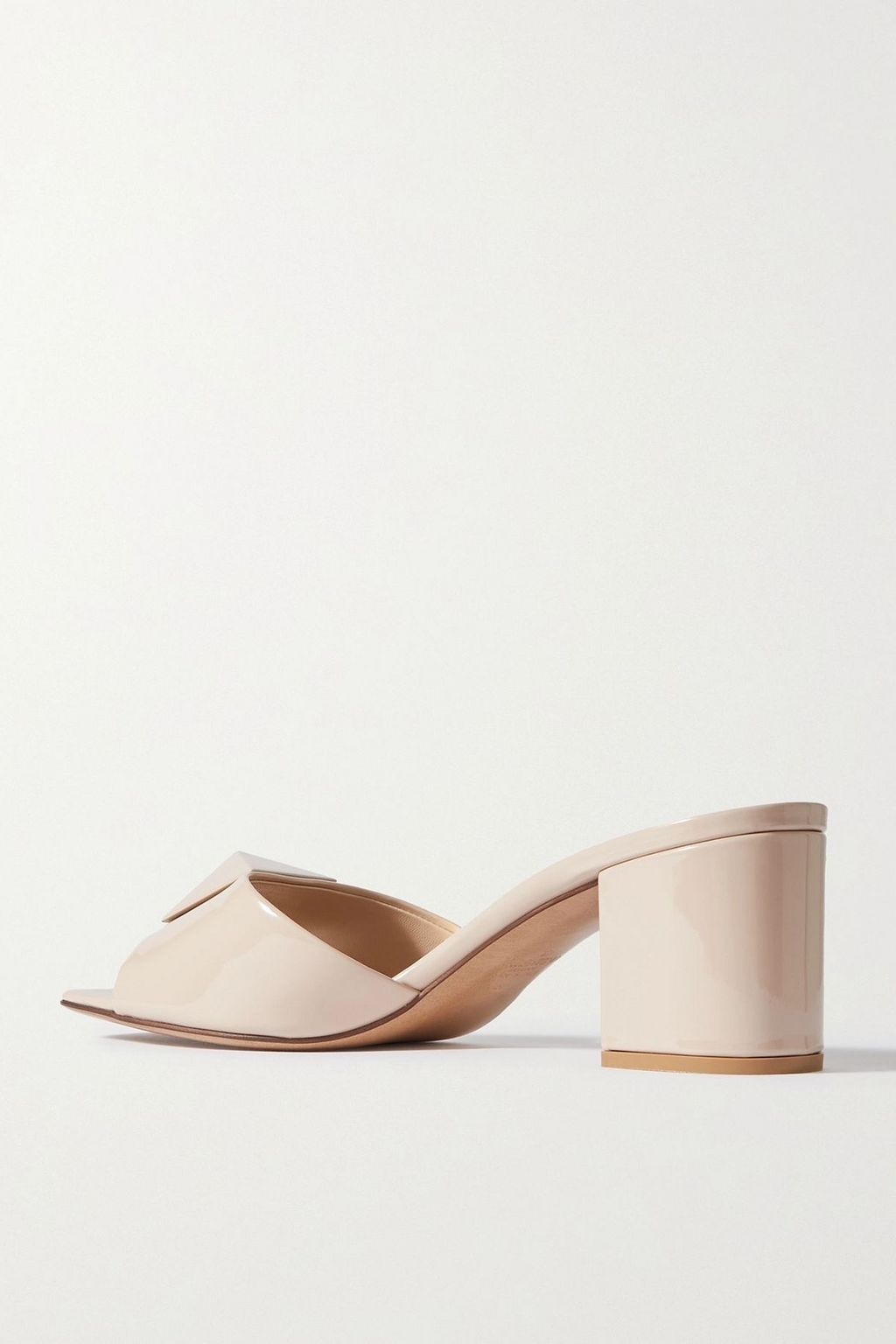 VALENTINO GARAVANI One Stud 60 patent-leather mules