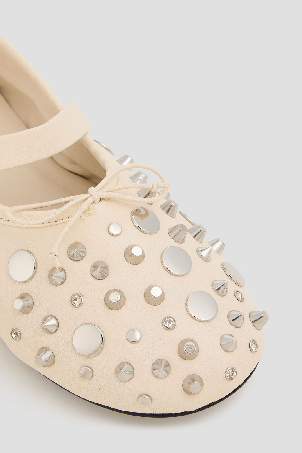 MAJE Mary-Jane-Ballerinas aus Leder mit Verzierung
