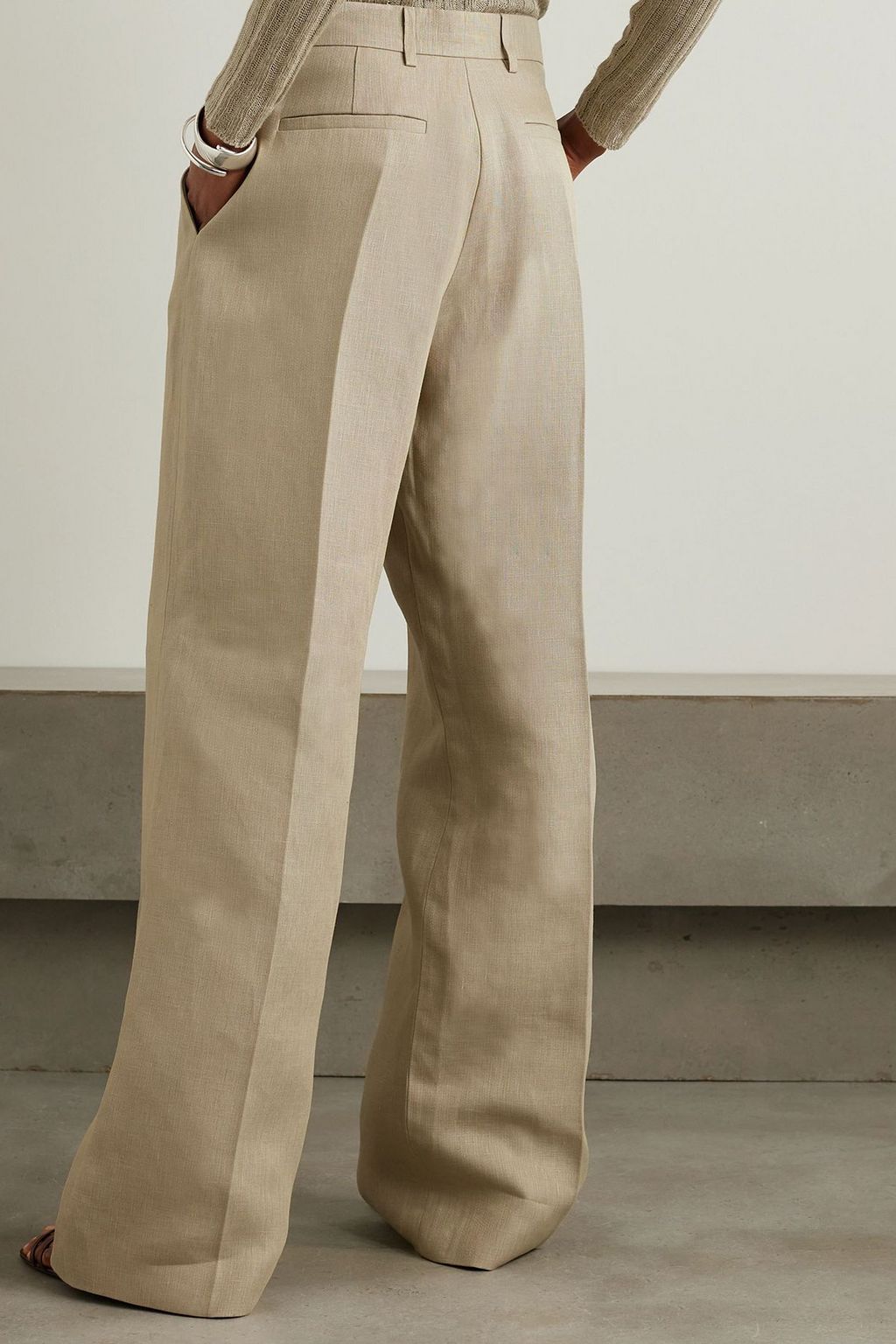 VALENTINO GARAVANI Linen wide-leg pants
