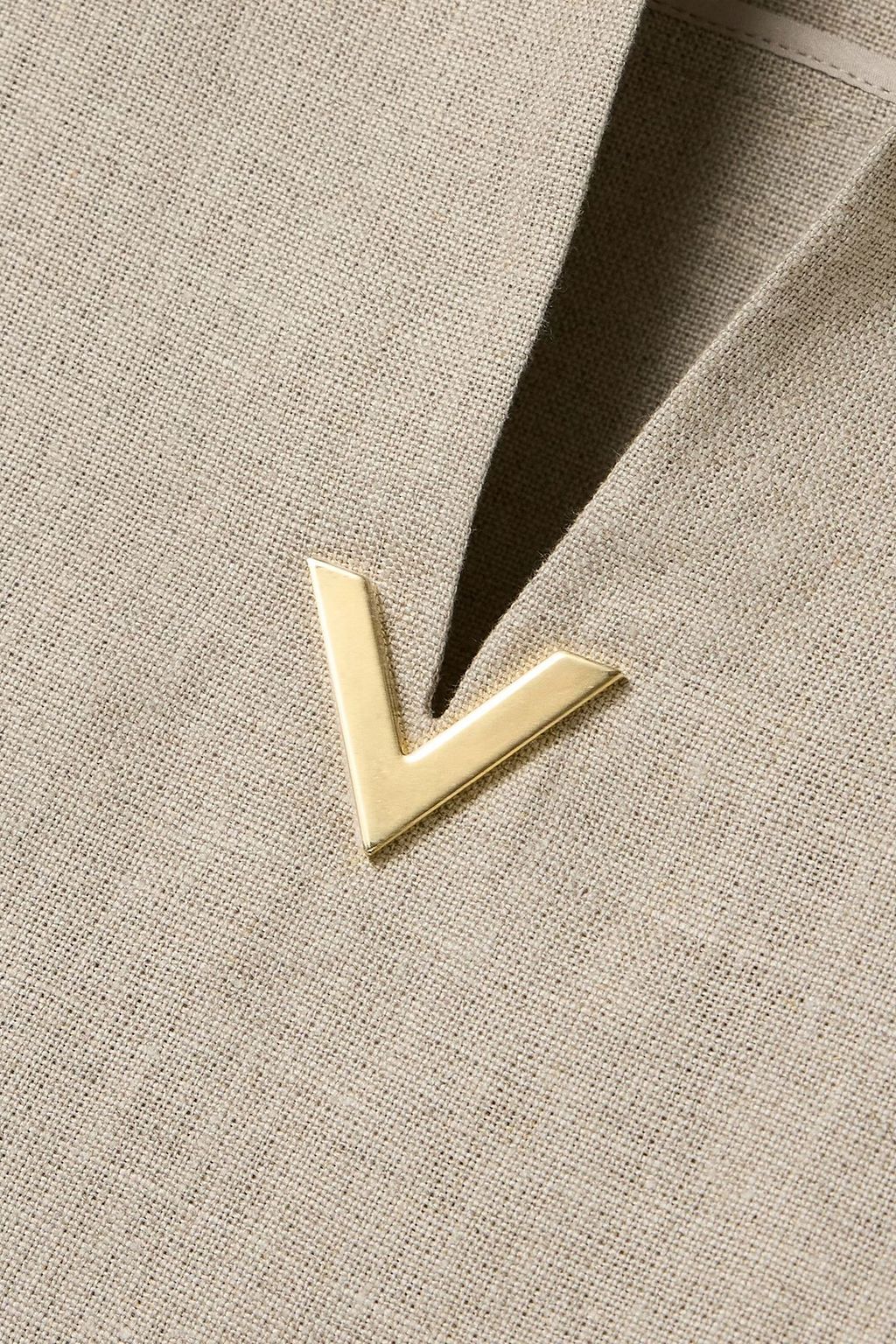 VALENTINO GARAVANI Embellished linen shirt
