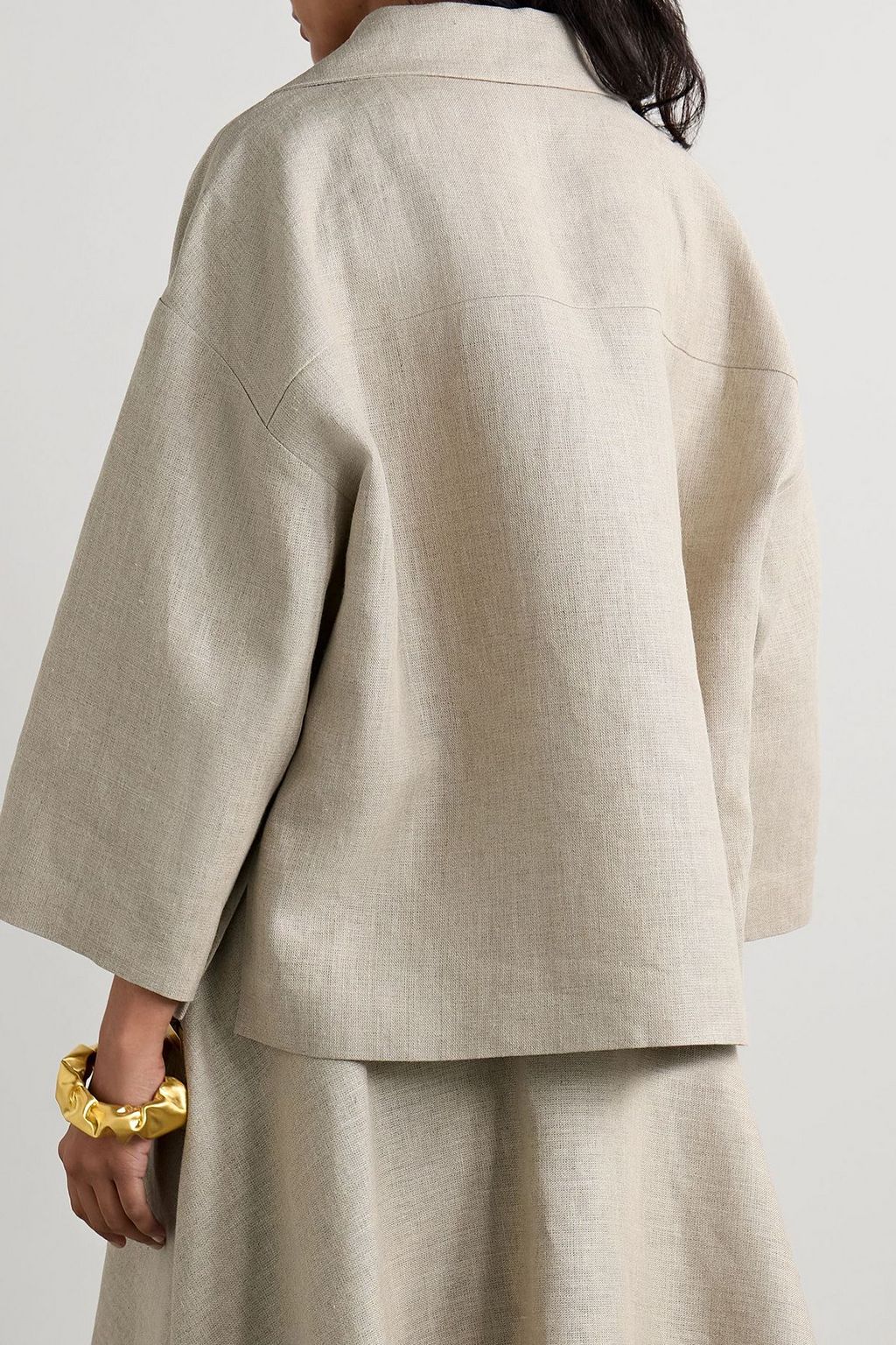 VALENTINO GARAVANI Embellished linen shirt