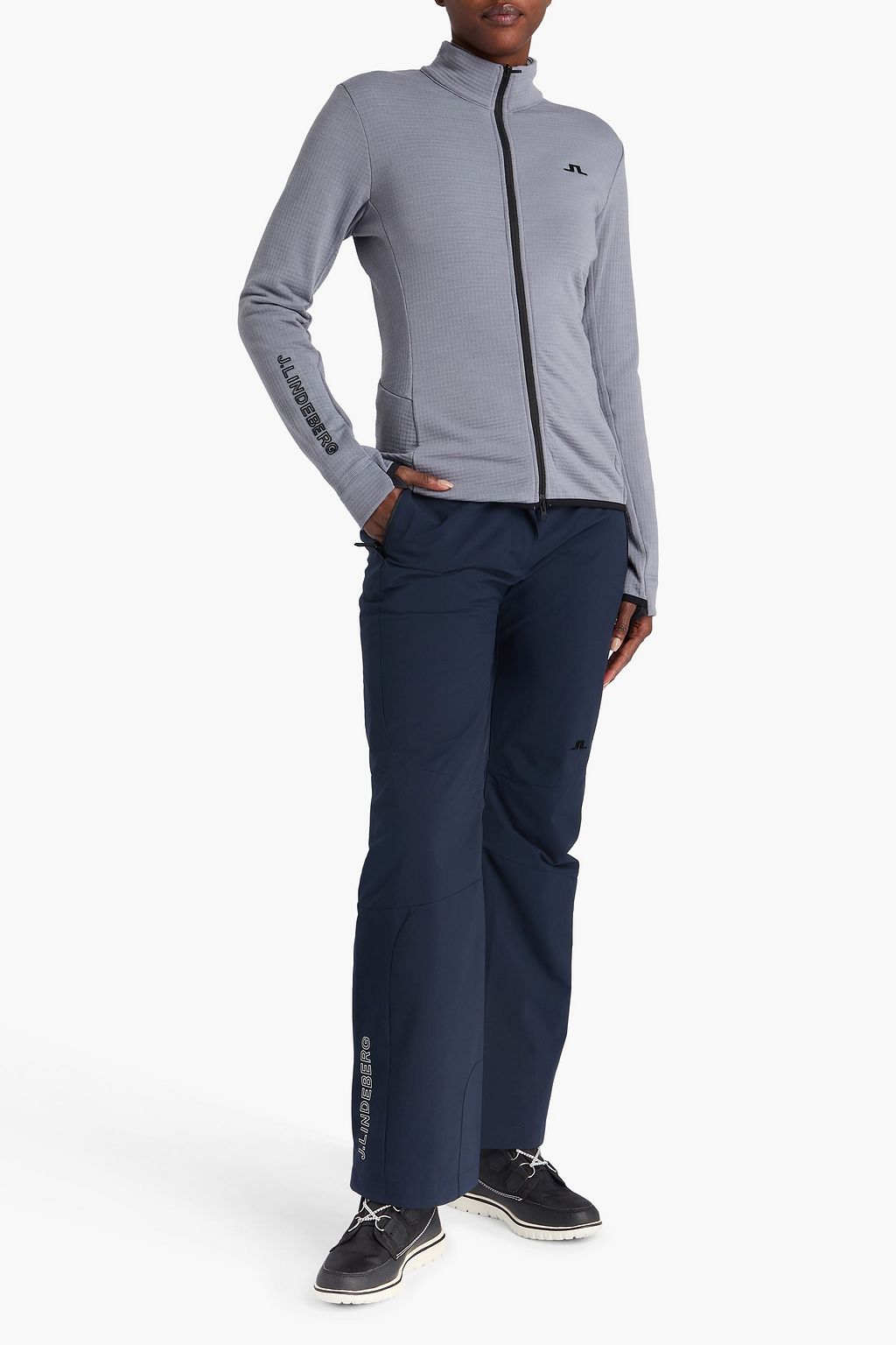 J. LINDEBERG Emeliz merino wool-blend zip-up base layer