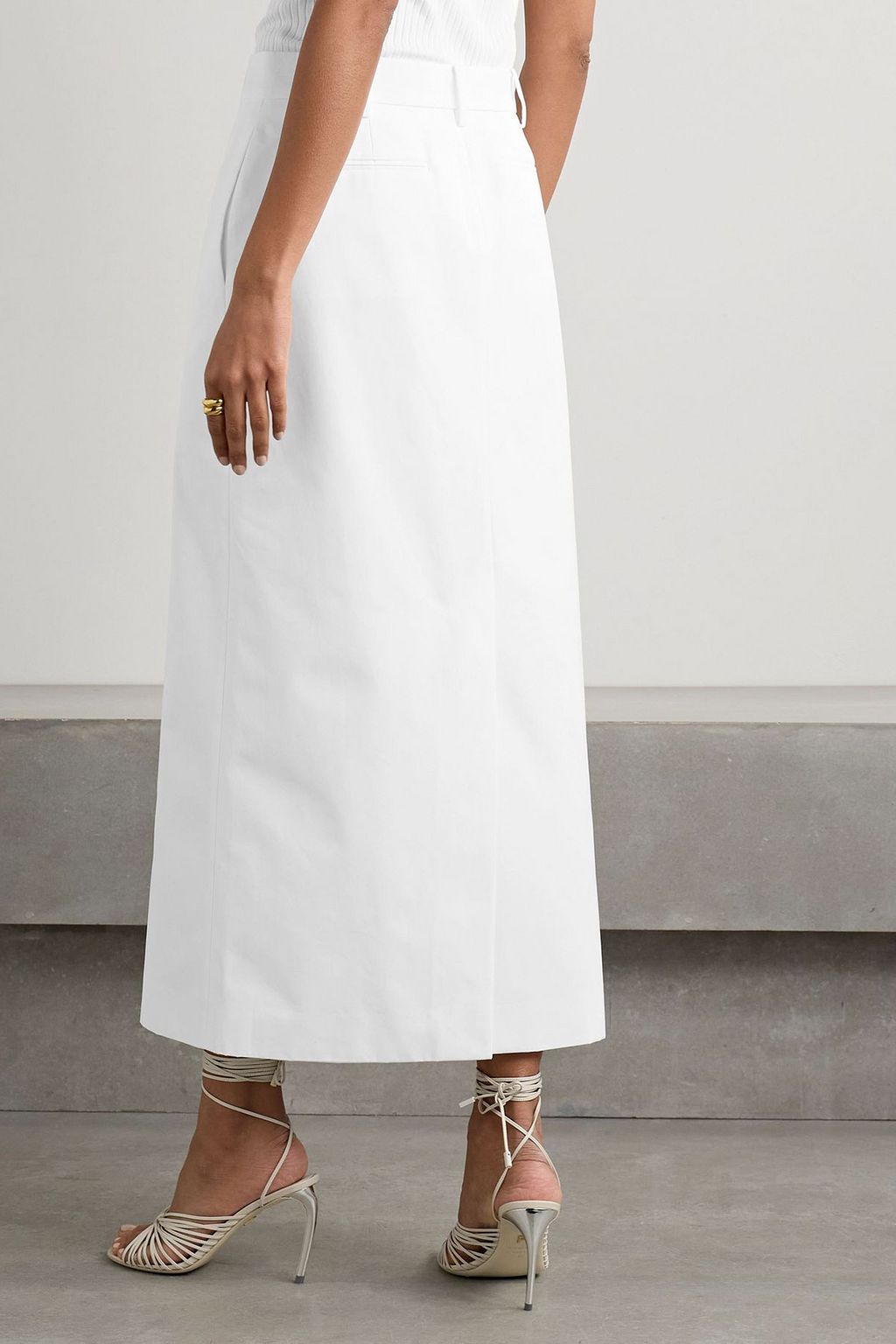 VALENTINO GARAVANI Cotton-poplin maxi skirt