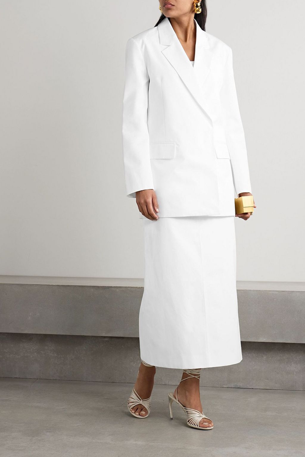 VALENTINO GARAVANI Cotton-poplin maxi skirt