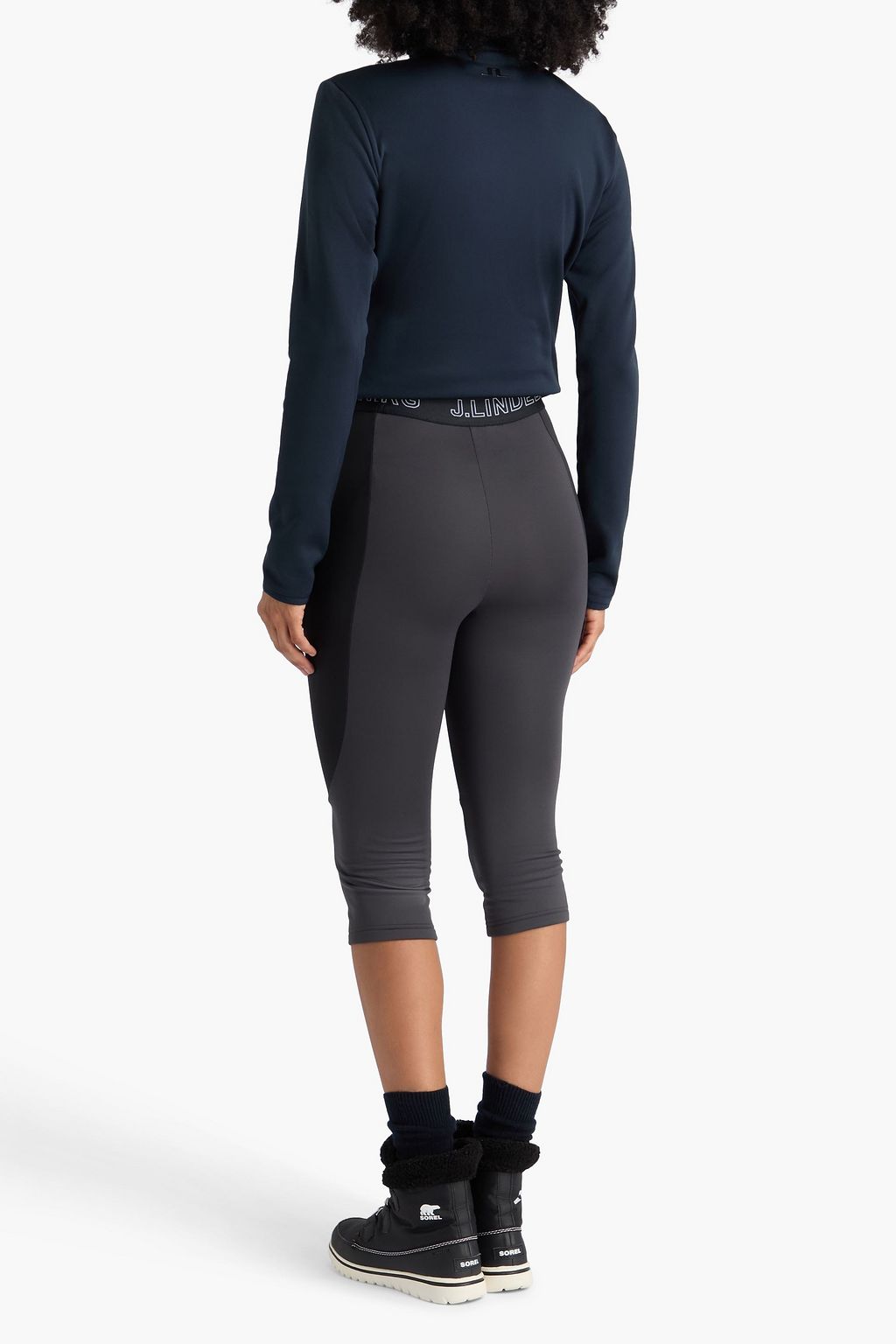 J. LINDEBERG Elena two-tone fleece leggings