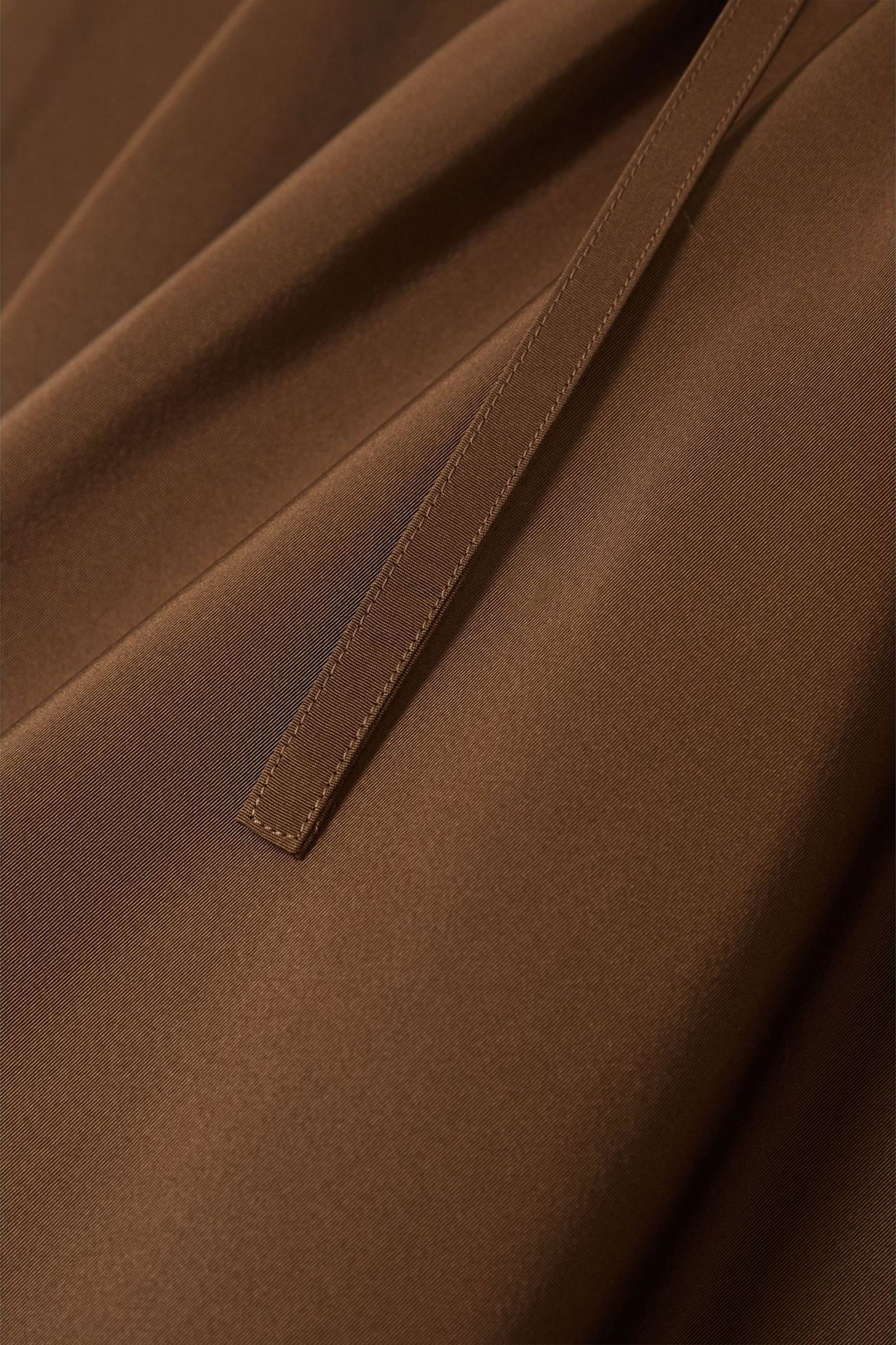 Valentino Garavani Pleated silk-faille midi skirt