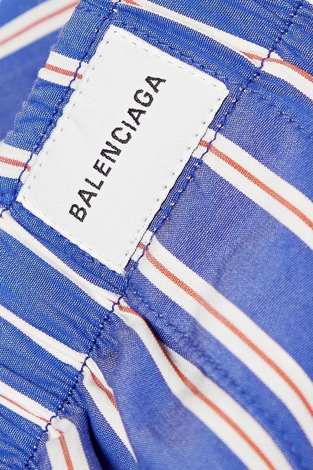 BALENCIAGA Hose aus gestreifter Baumwollpopeline
