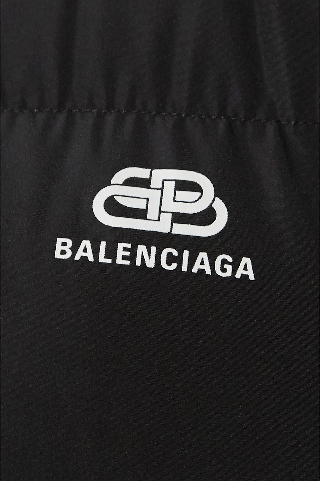 BALENCIAGA C-Shape oversized hooded quilted shell jacket