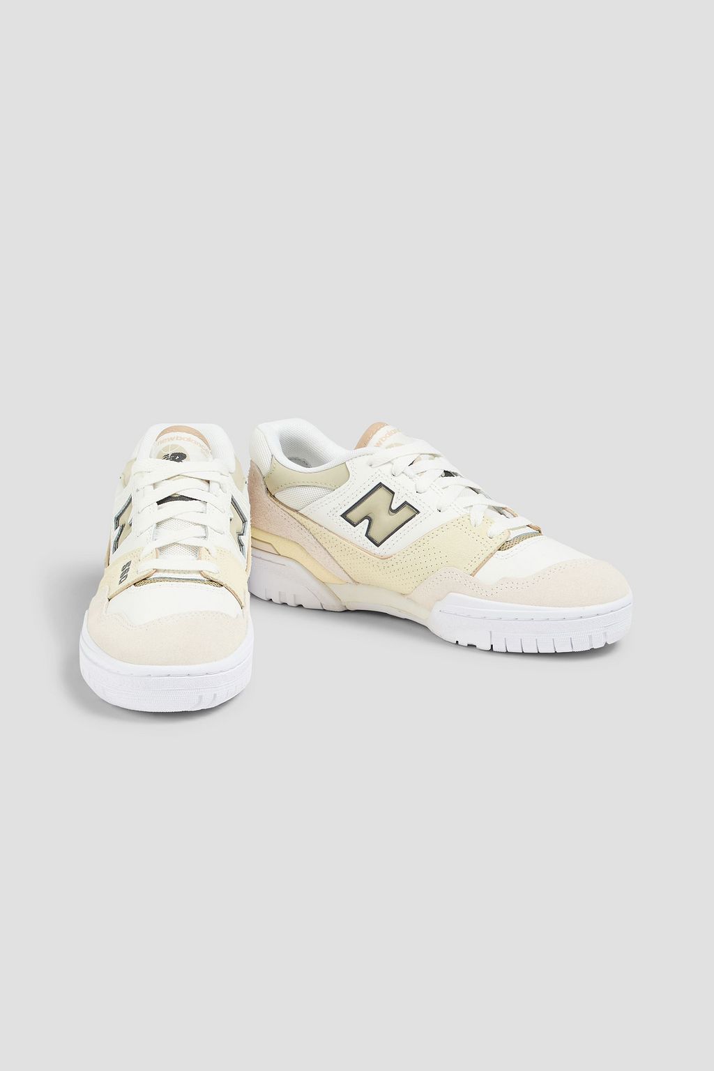 NEW BALANCE 550 leather and suede sneakers