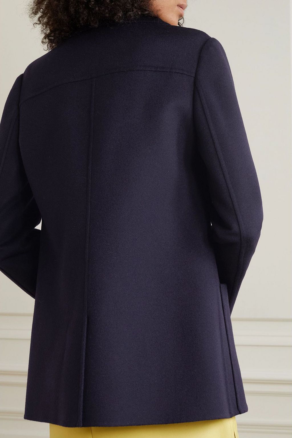 VALENTINO GARAVANI Double-breasted embellished wool and cashmere-blend blazer