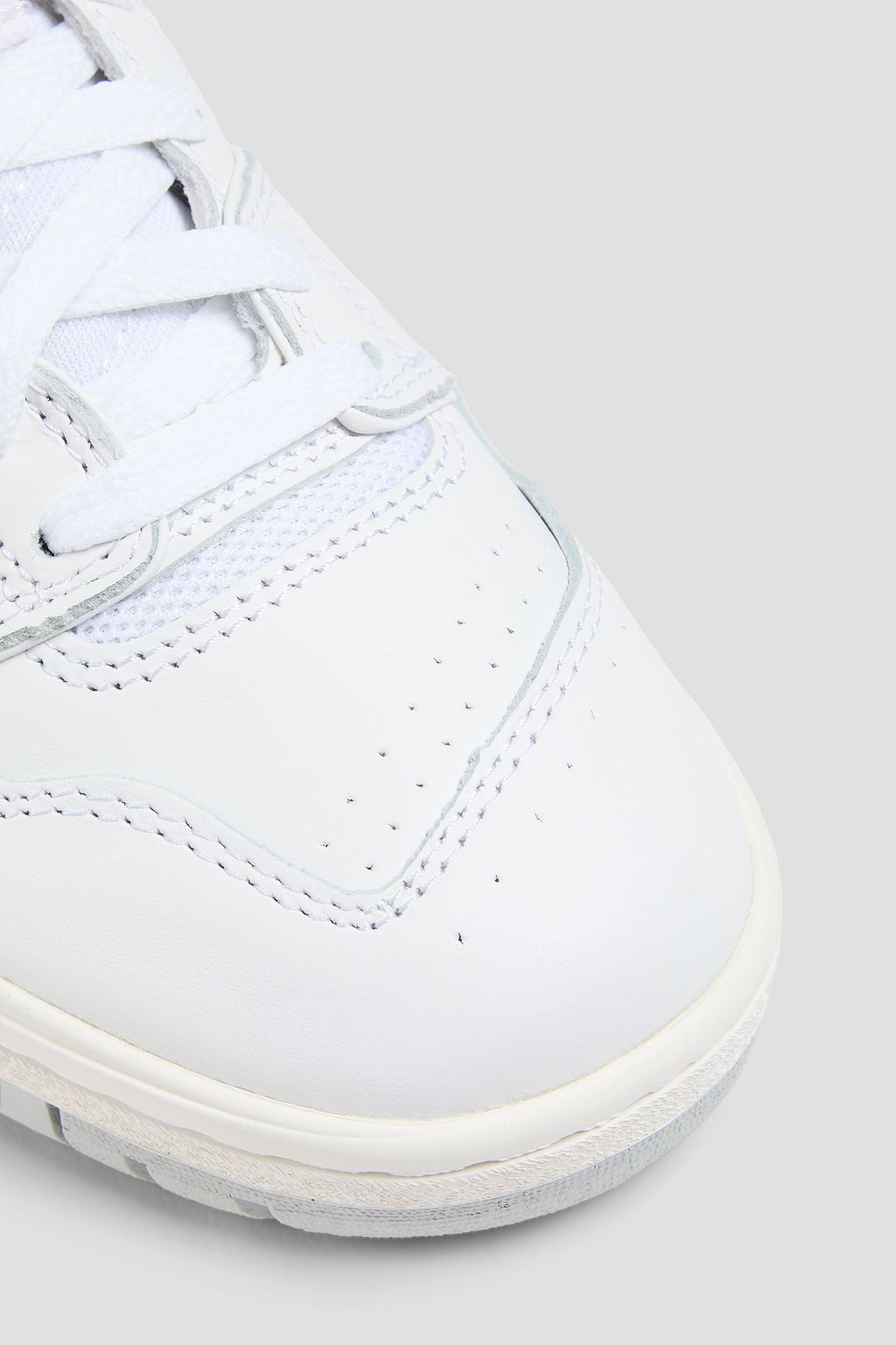 NEW BALANCE 650 mesh-trimmed leather high-top sneakers