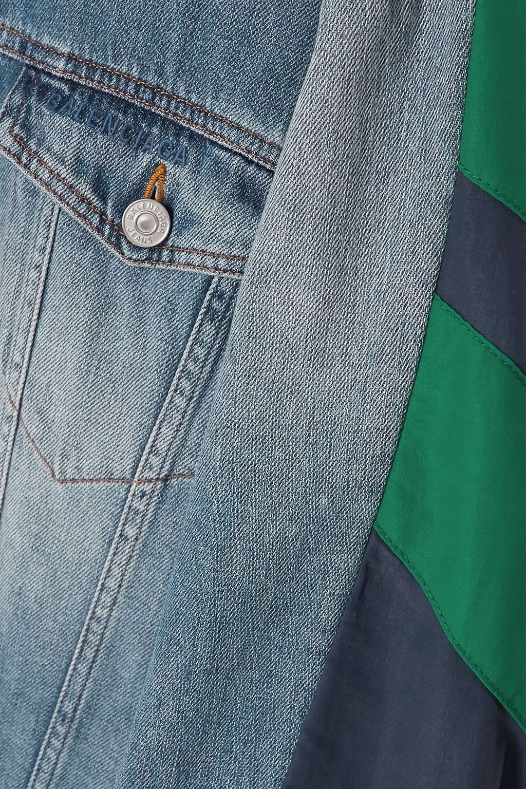BALENCIAGA Oversized-Jeansjacke mit Shell