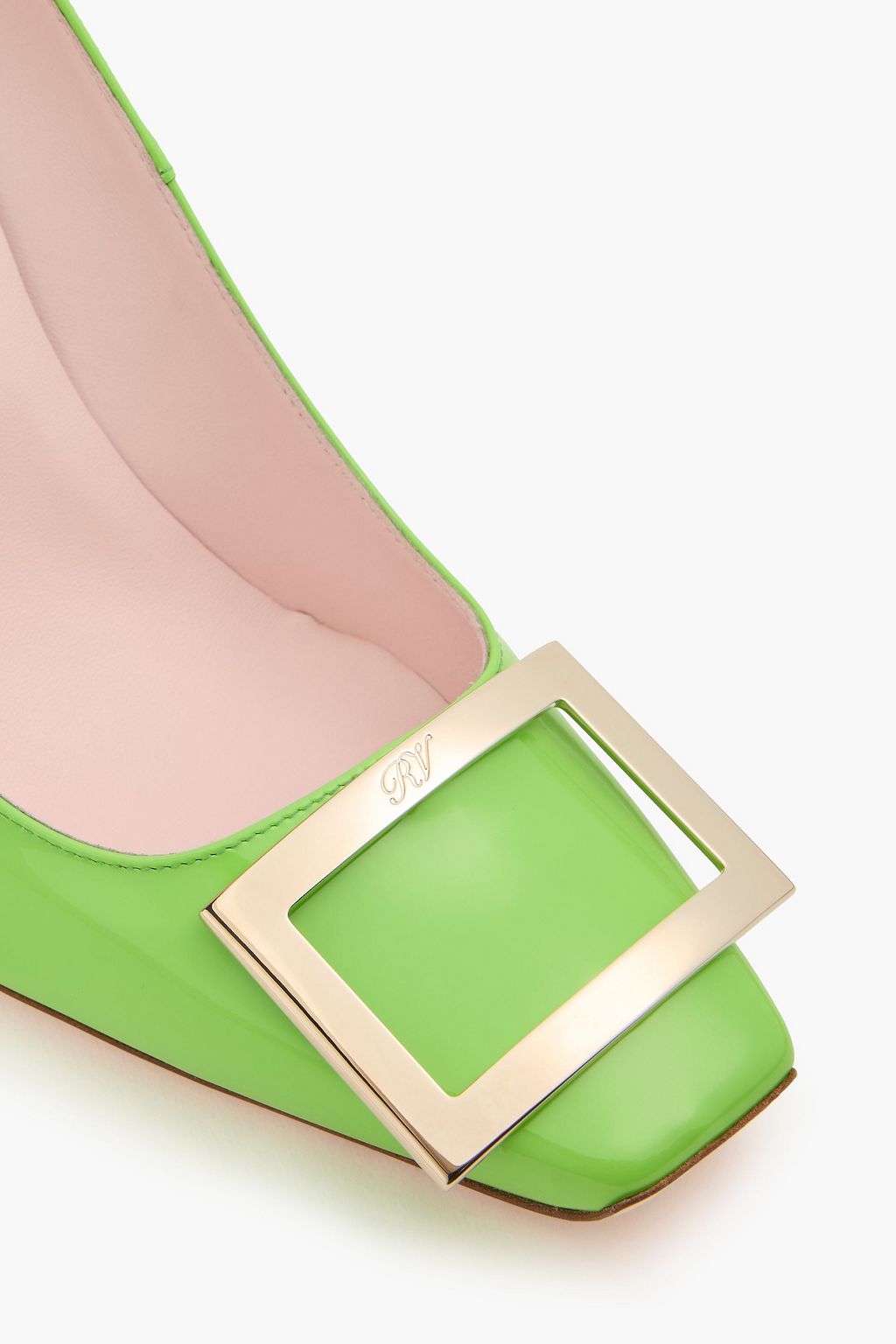 ROGER VIVIER Belle Vivier embellished patent-leather pumps