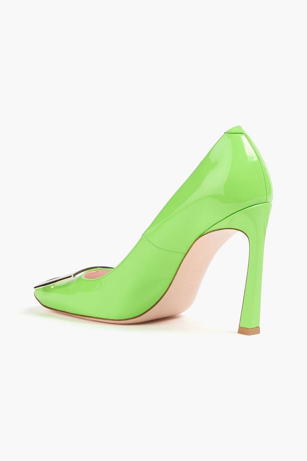 ROGER VIVIER Belle Vivier embellished patent-leather pumps