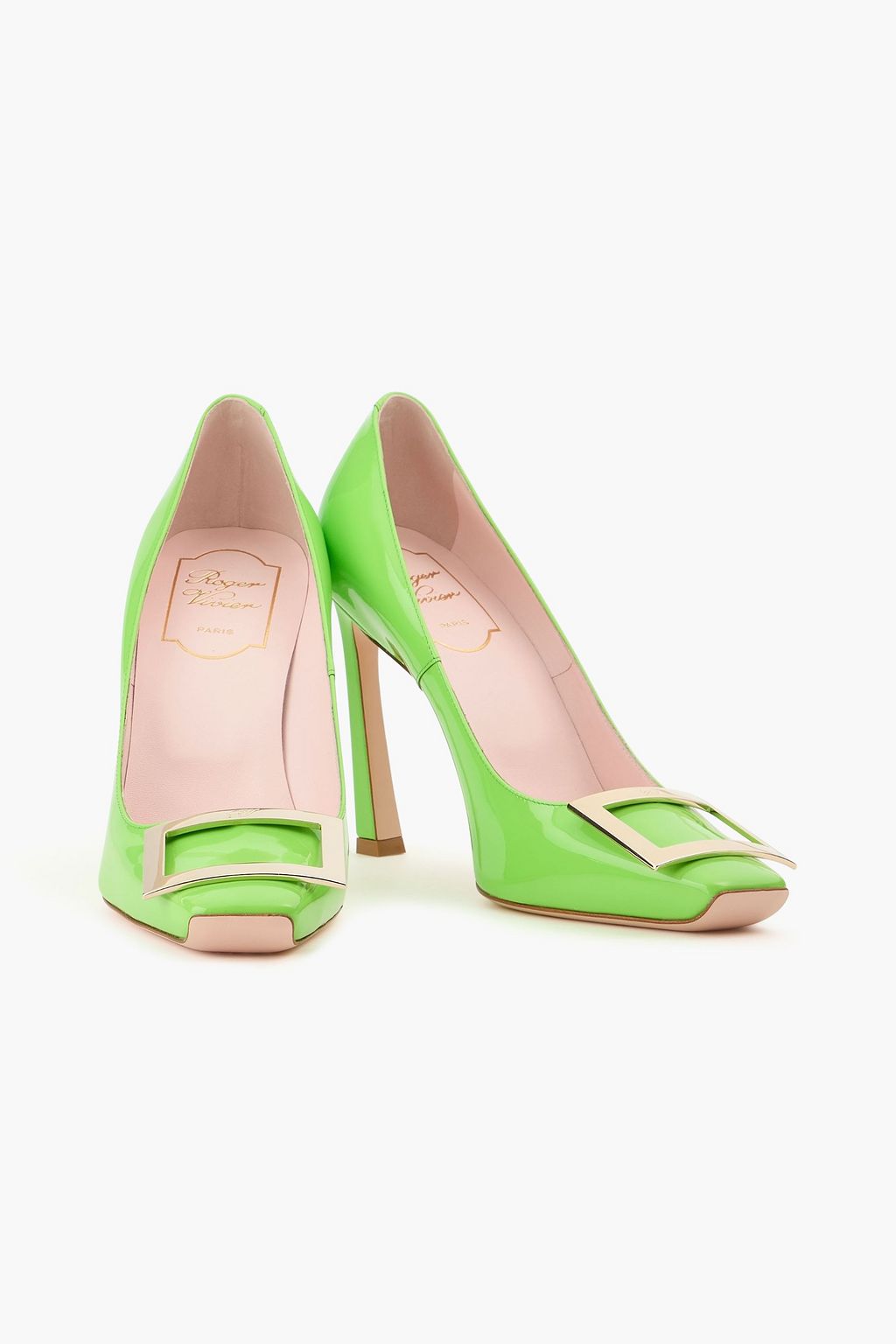 ROGER VIVIER Belle Vivier embellished patent-leather pumps