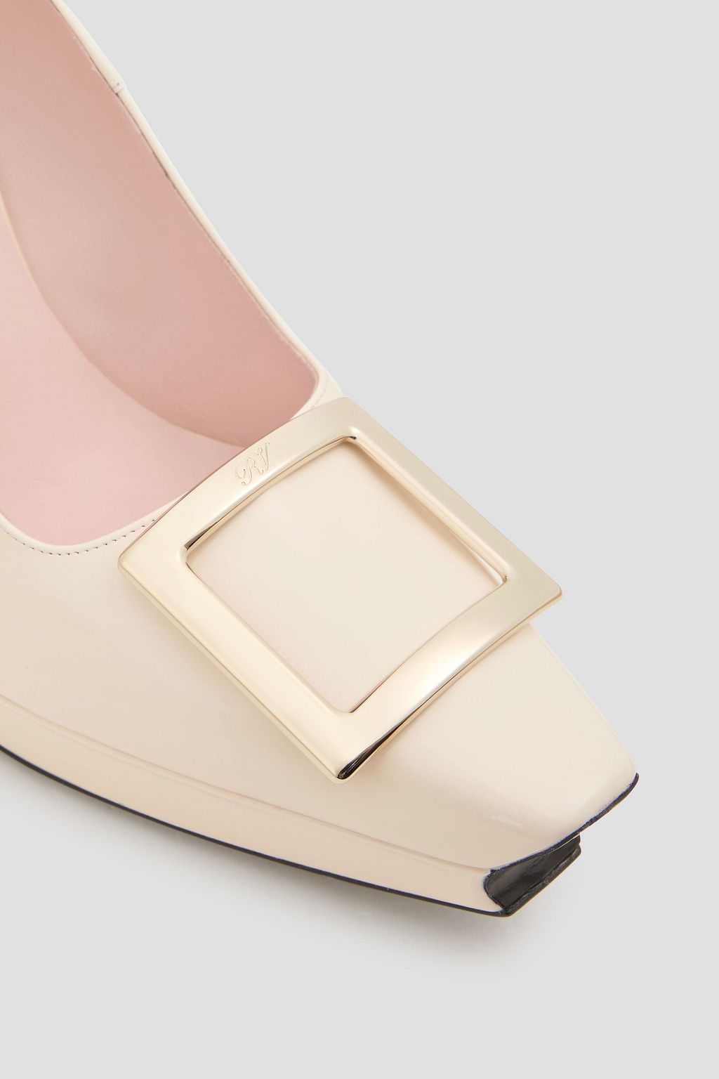 ROGER VIVIER Vivier embellished patent-leather platform pumps
