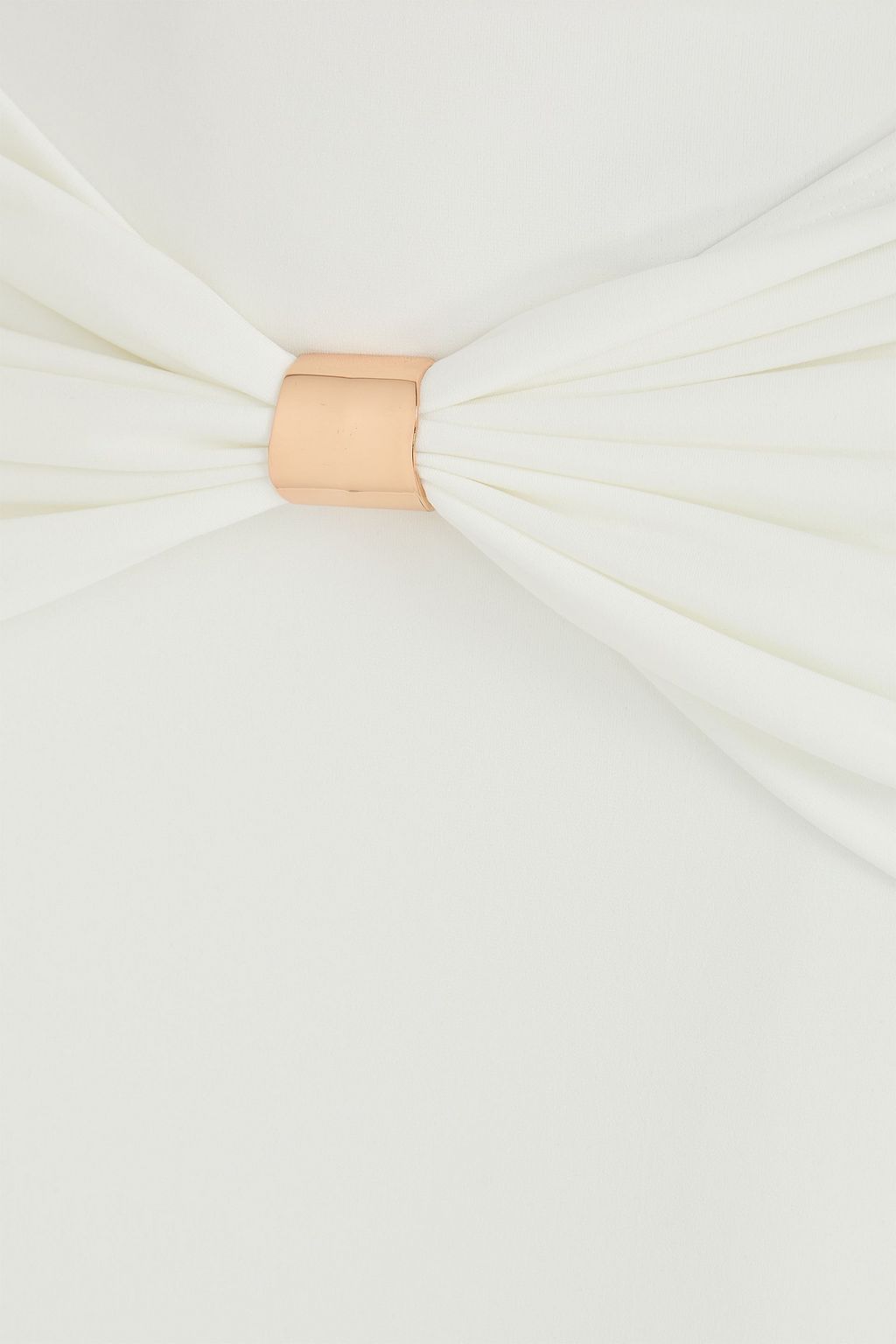 HERVÉ LÉGER Valentina embellished draped stretch-jersey midi skirt