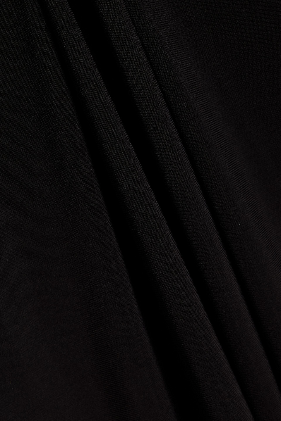 Norma Kamali Belted Stretch-jersey Midi Dress In Black