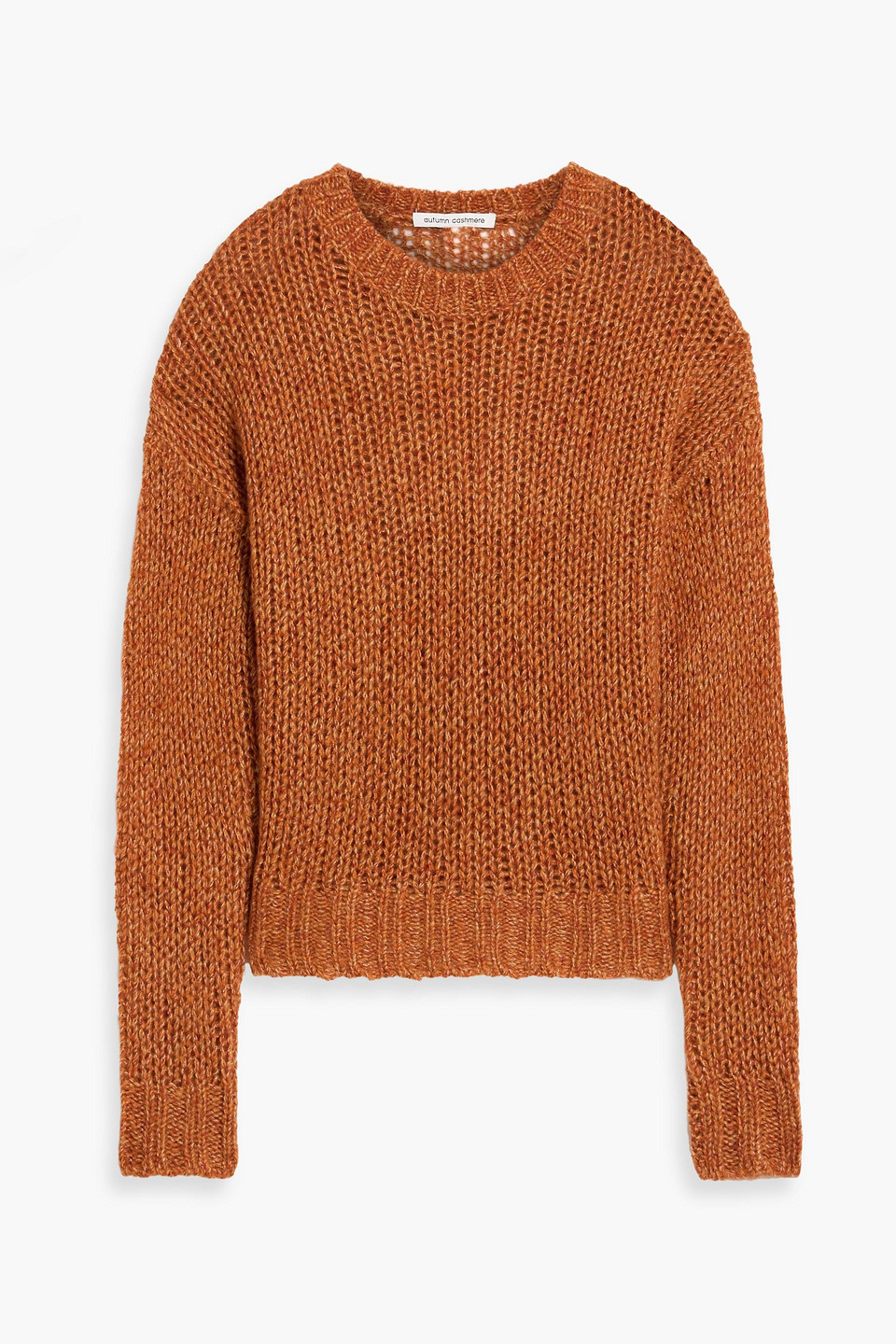 Autumn Cashmere Cashmere And Silk-blend Sweater In Brown