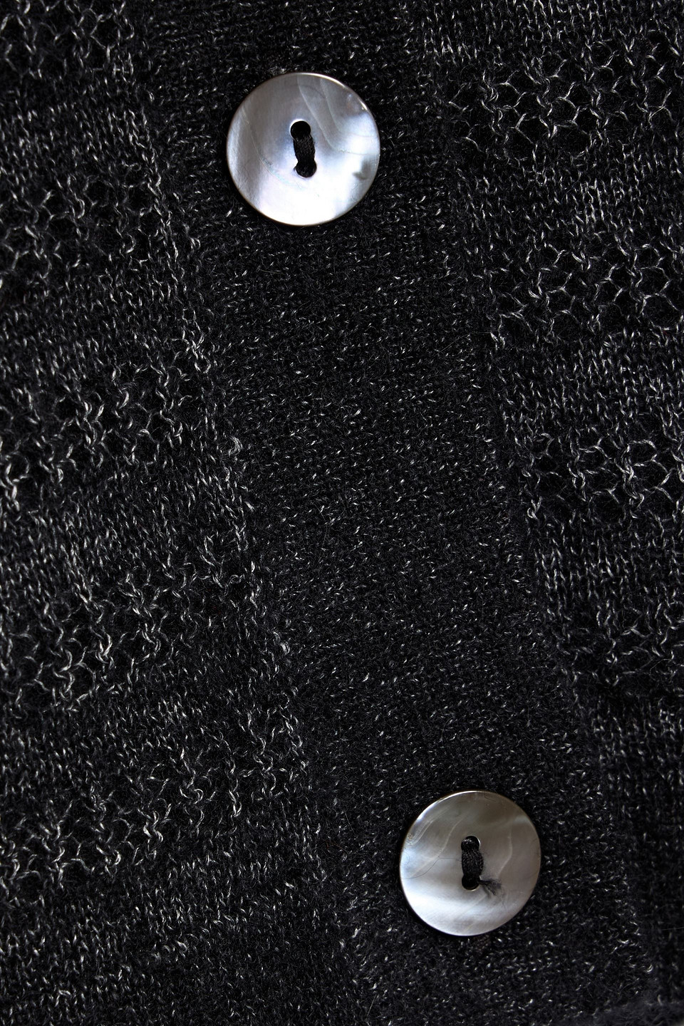 Autumn Cashmere Metallic Pointelle-knit Cashmere And Silk-blend Cardigan In Black