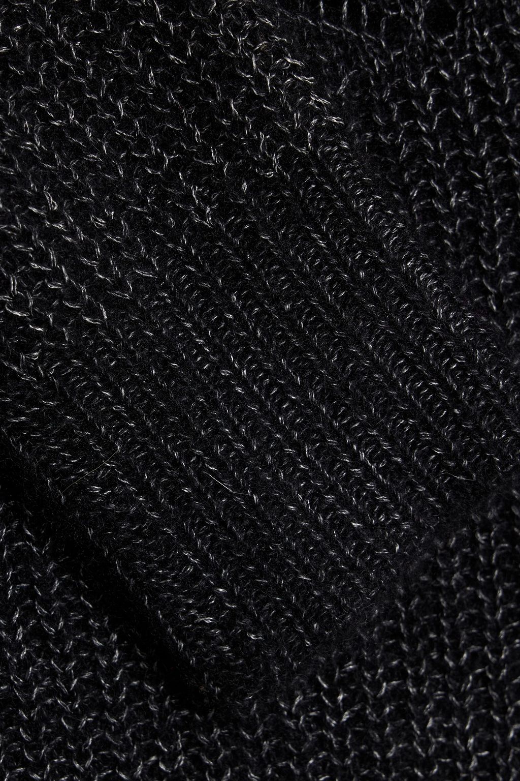 AUTUMN CASHMERE Metallic pointelle-knit cashmere and silk-blend sweater