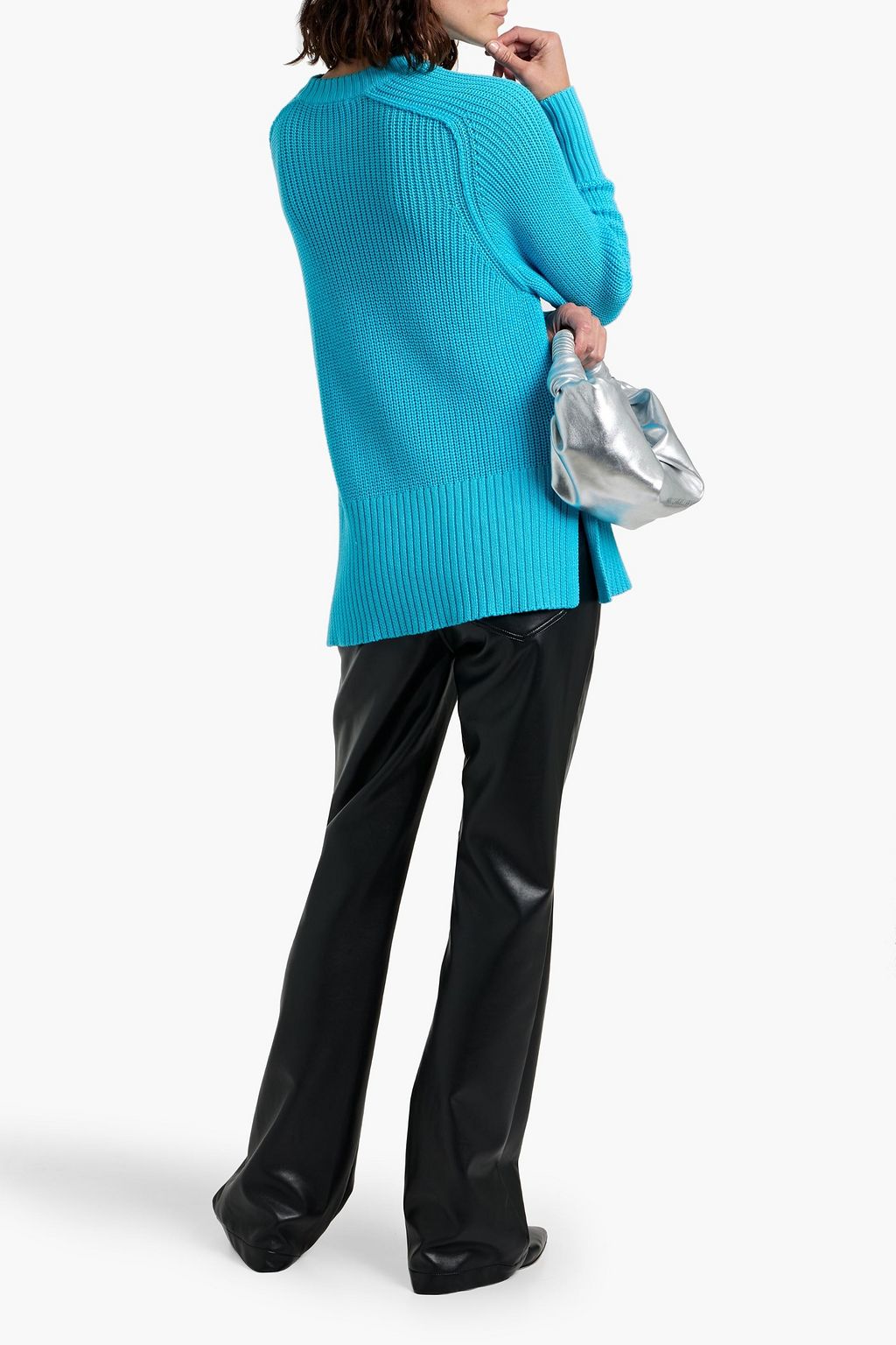 AUTUMN CASHMERE Ribbed cotton sweater