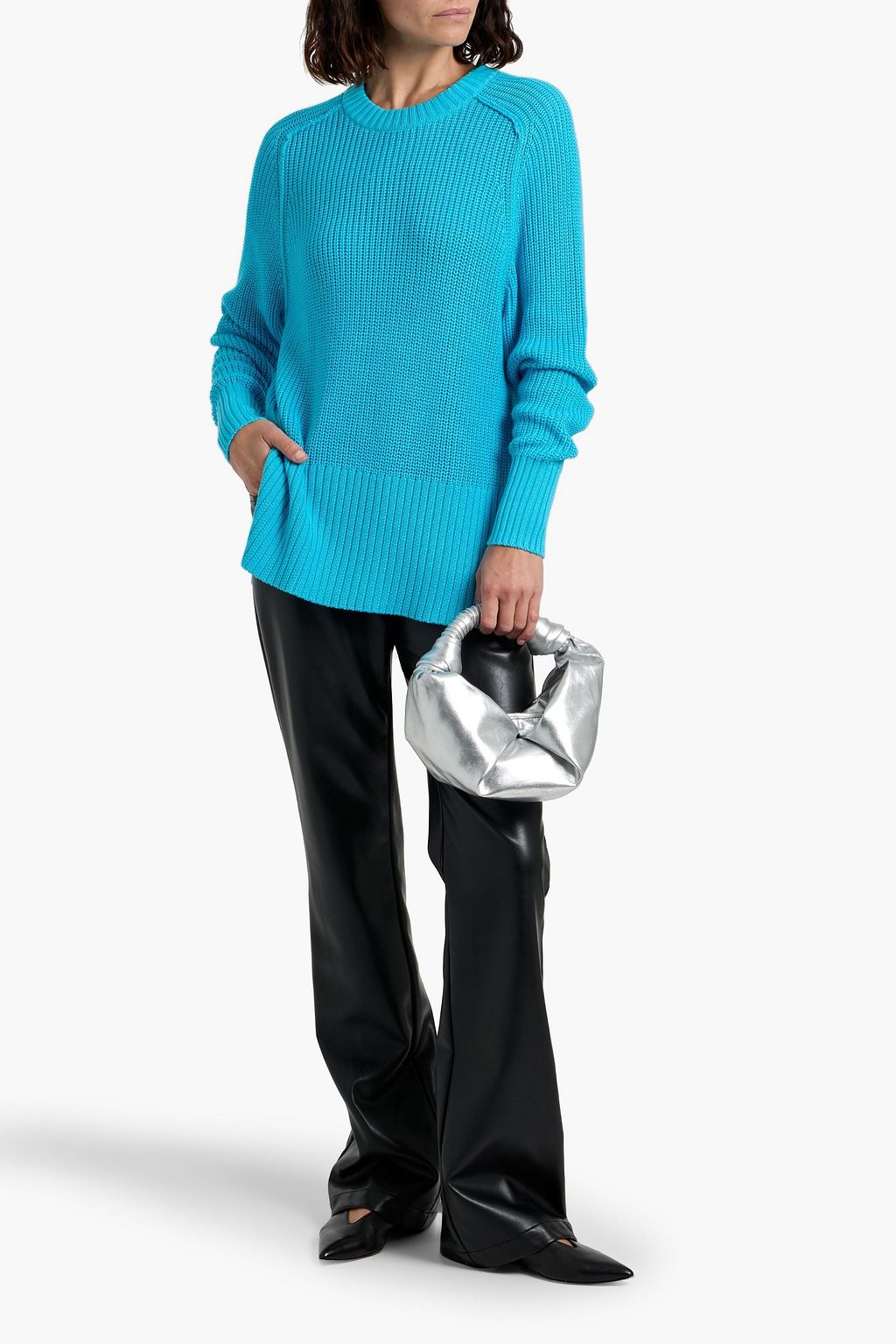 AUTUMN CASHMERE Ribbed cotton sweater