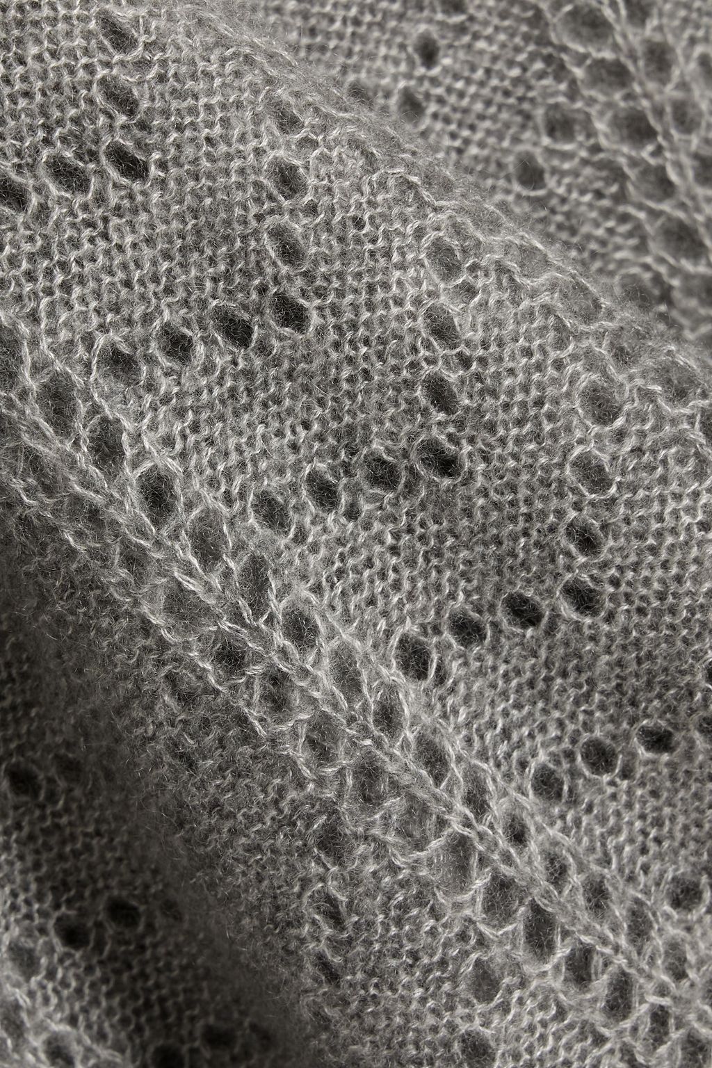 AUTUMN CASHMERE Pointelle-knit cashmere and silk-blend sweater