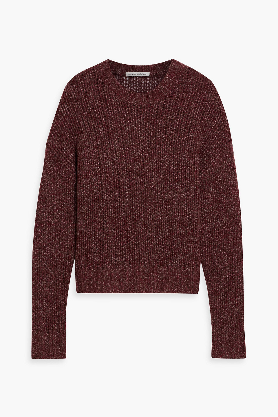 Autumn Cashmere Cashmere And Silk-blend Sweater In Brown