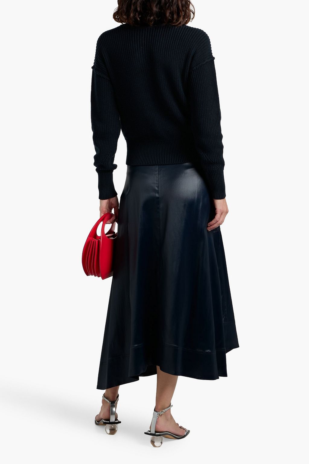 AUTUMN CASHMERE Ribbed cotton sweater