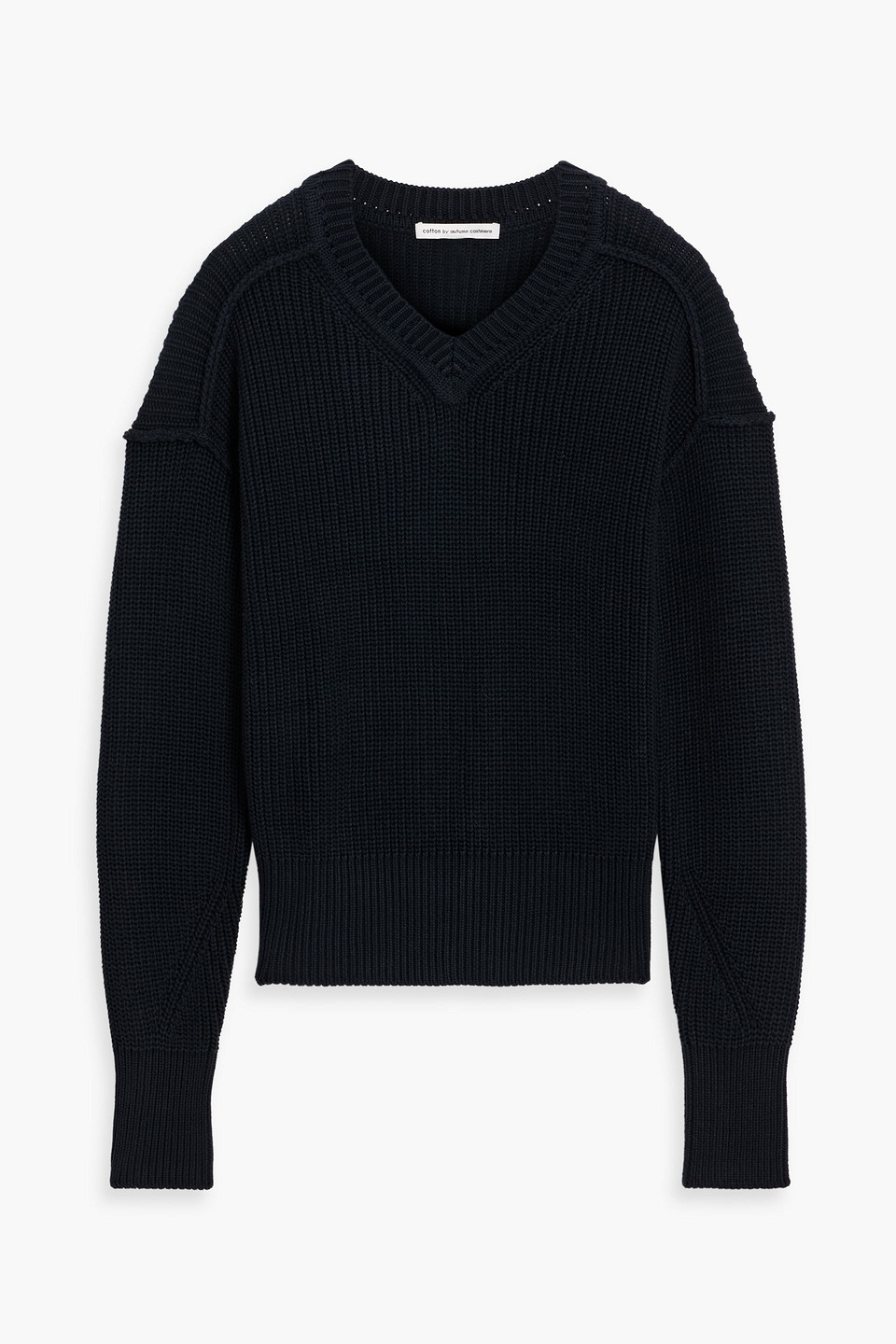 Ribbed cotton sweater
