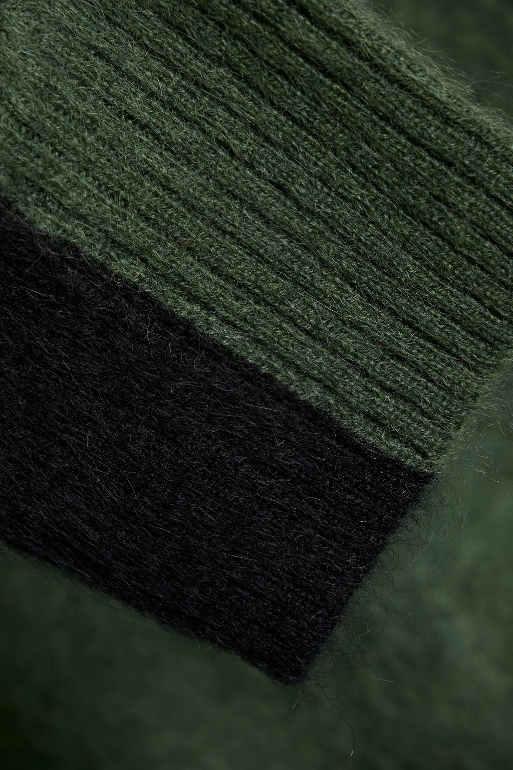 AUTUMN CASHMERE Two-tone cashmere sweater