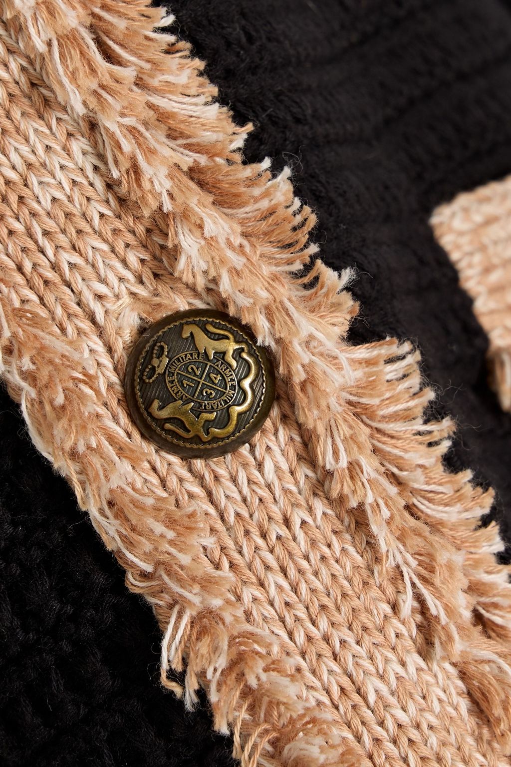 AUTUMN CASHMERE Fringed cotton cardigan