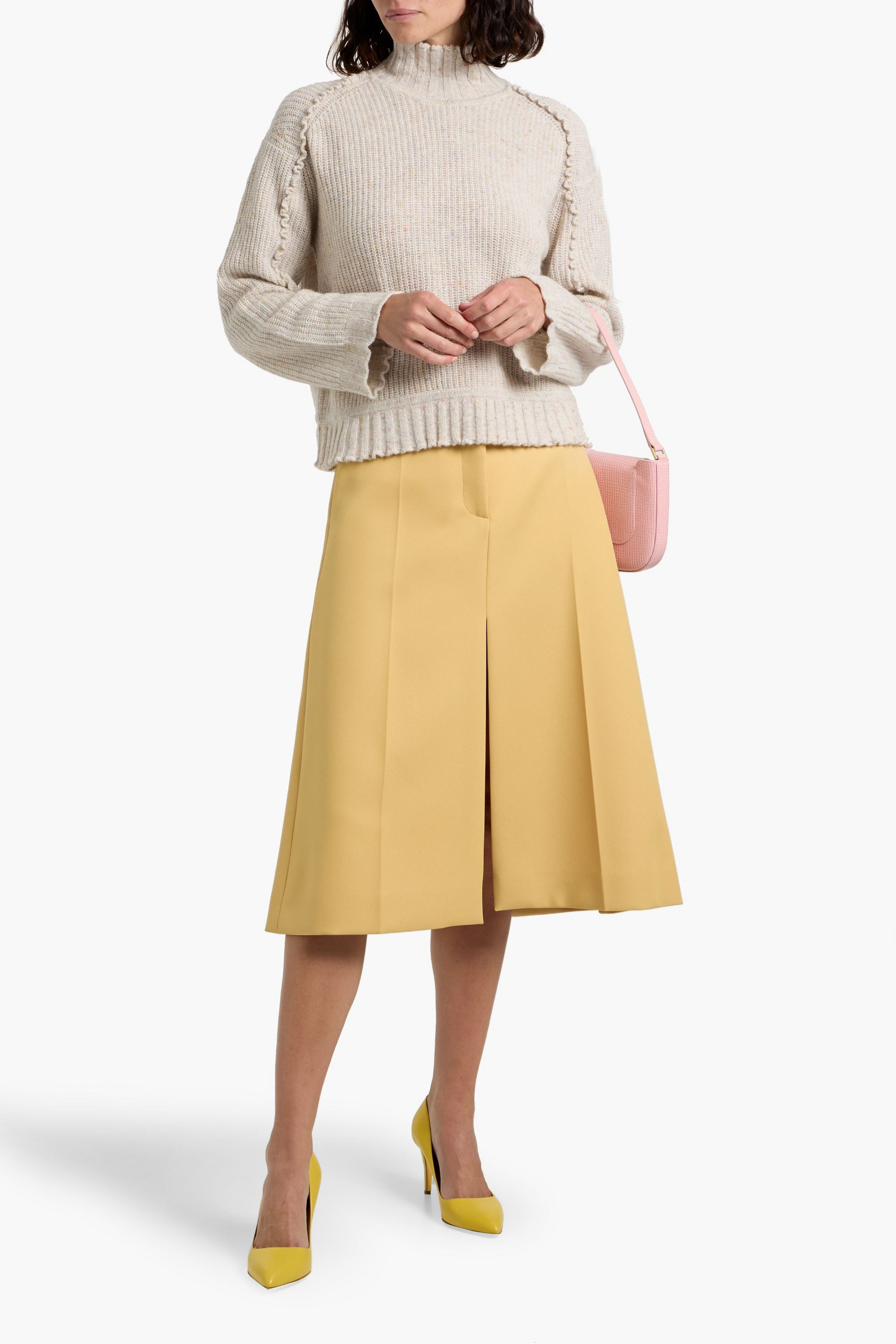 Autumn Cashmere Donegal cashmere turtleneck sweater