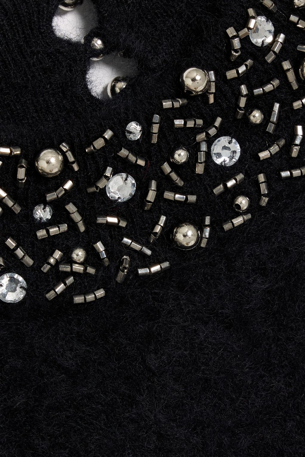AUTUMN CASHMERE Embellished brushed cashmere sweater