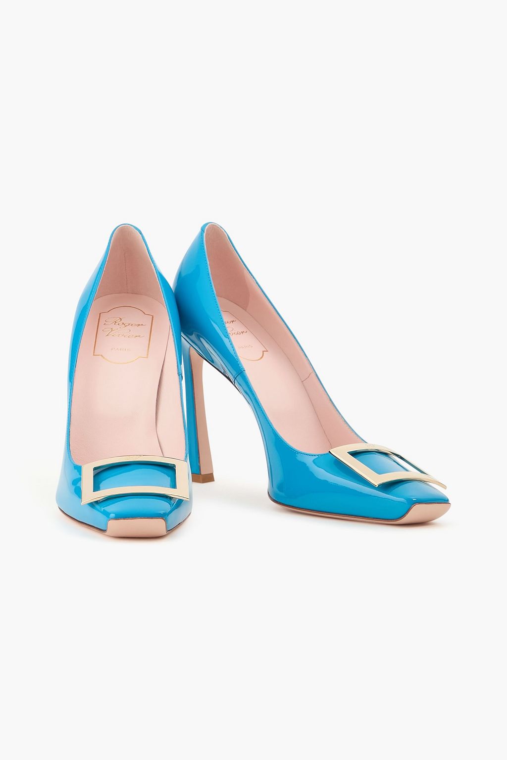 ROGER VIVIER Belle Vivier embellished patent-leather pumps