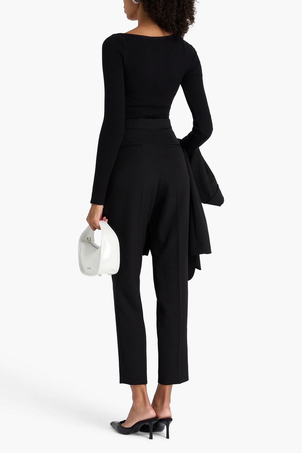 WARDROBE.NYC Wool-crepe tapered pants