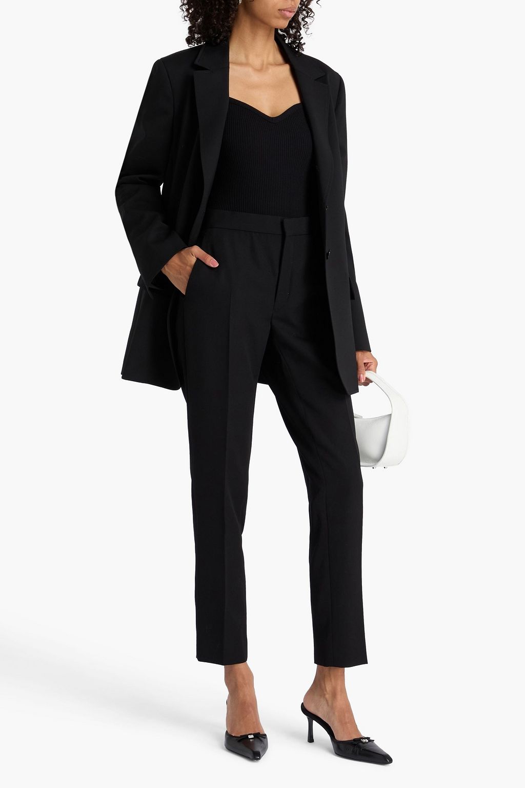 WARDROBE.NYC Wool-crepe tapered pants