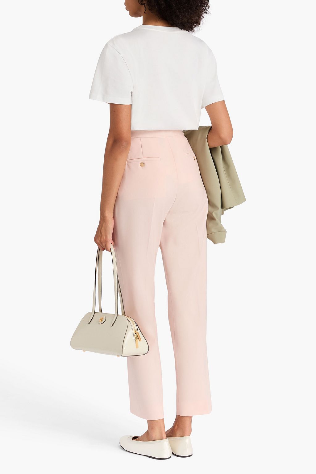 MAX MARA Gemona grain de poudre wool-blend tapered pants