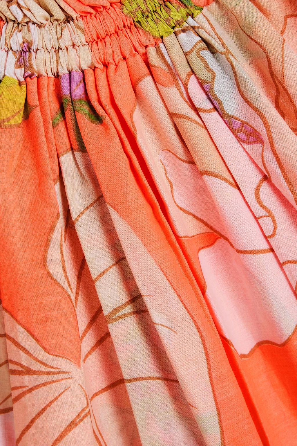 FARM RIO Tiered printed cotton mini dress
