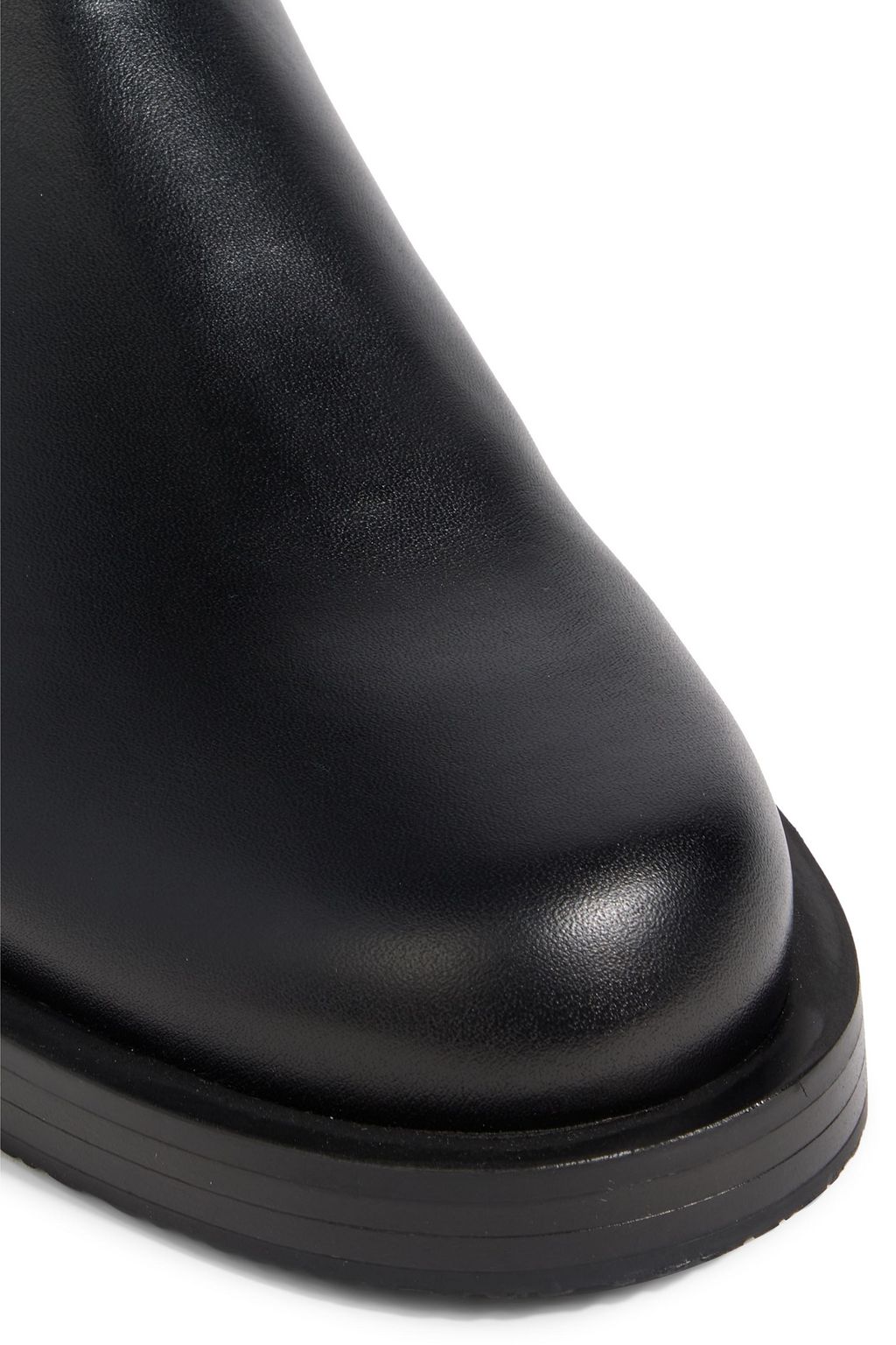 STUART WEITZMAN Microstretch and leather over-the-knee boots