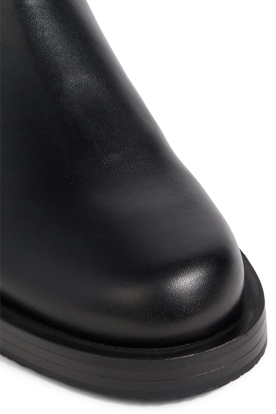 Stuart Weitzman Microstretch And Leather Over-the-knee Boots In Black