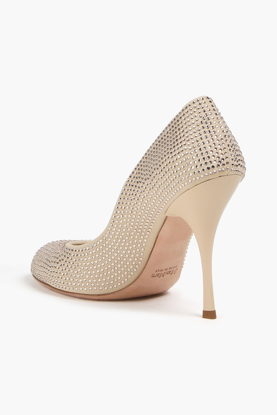 Max Mara - Marilyn Crystal-embellished Jersey Pumps - Neutral - Eu 36 
