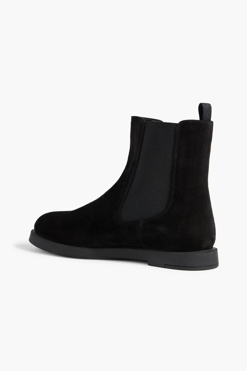 Stuart Weitzman Izzie Suede Chelsea Boots In Black