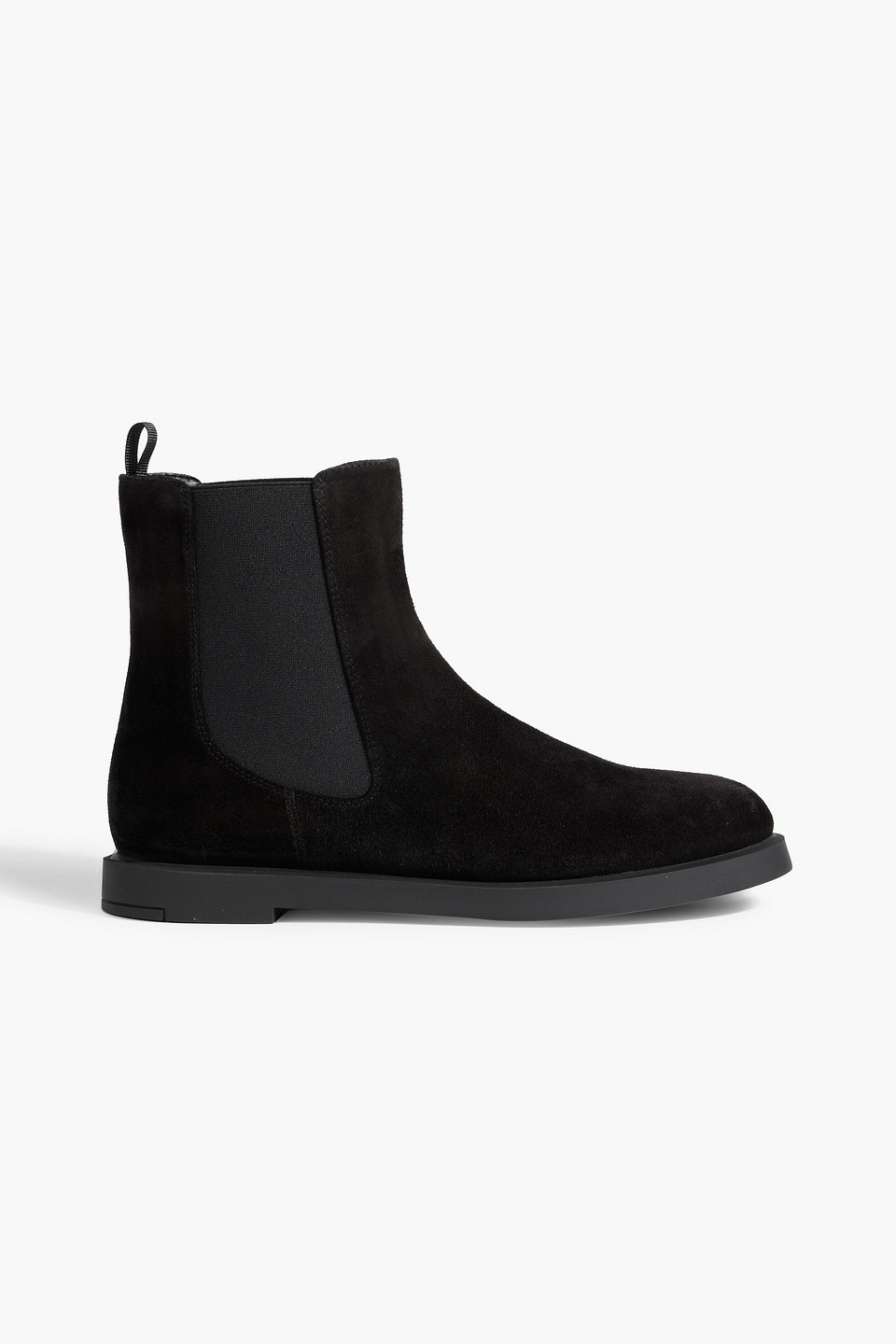 Stuart Weitzman Izzie Suede Chelsea Boots In Black