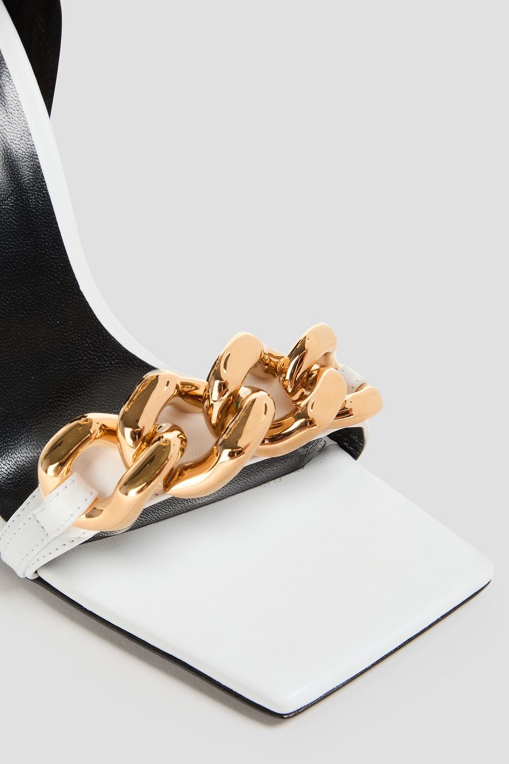 VERSACE Medusa chain-embellished leather sandals