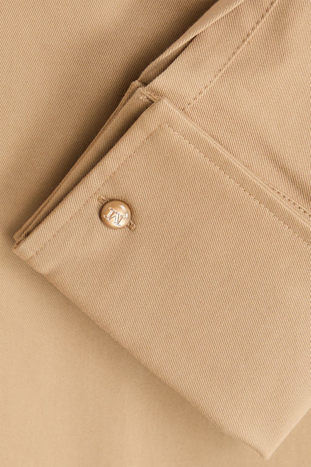 MAX MARA Midikleid aus Stretch-Baumwoll-Twill