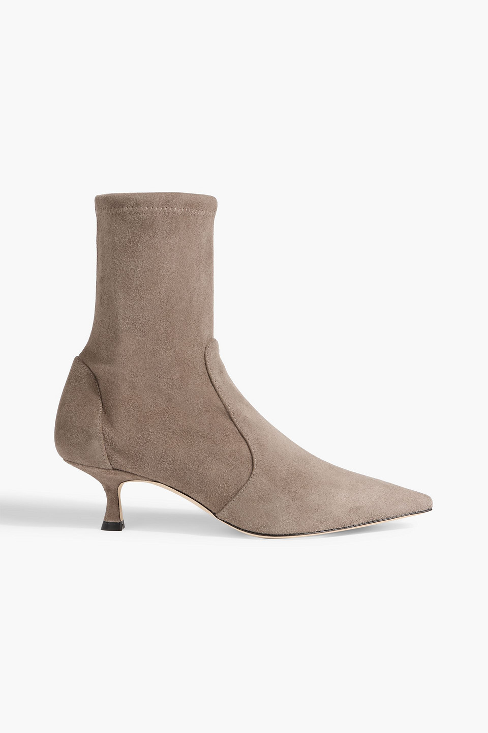 Stuart Weitzman Naomi 50 Suede Ankle Boots In Gray