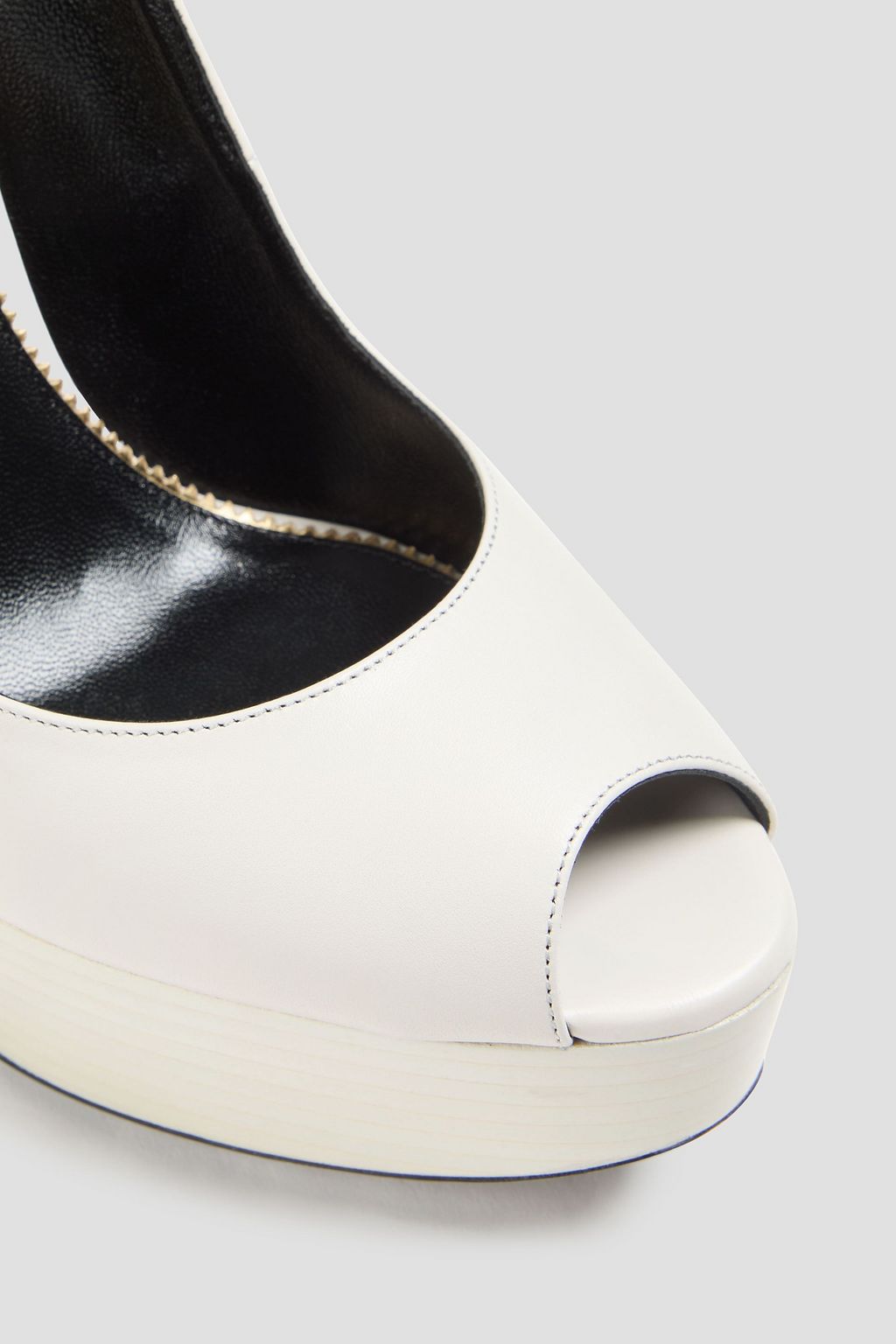 TOM FORD Padlock leather platform pumps