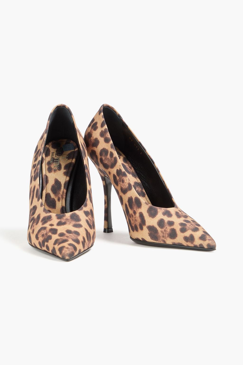 VALENTINO GARAVANI Nite-Out leopard-print crepe pumps